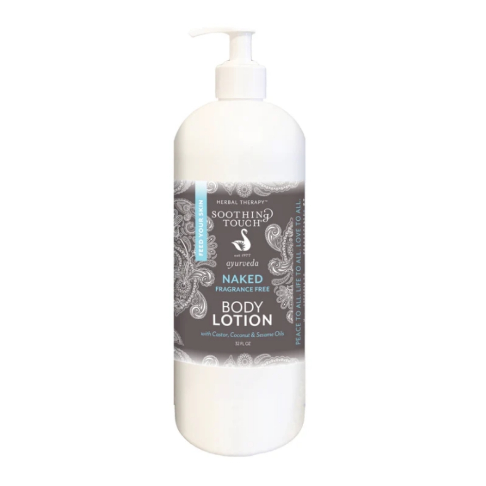 Soothing Touch Ayurveda Naked Fragrance Free Body Lotion 32 oz